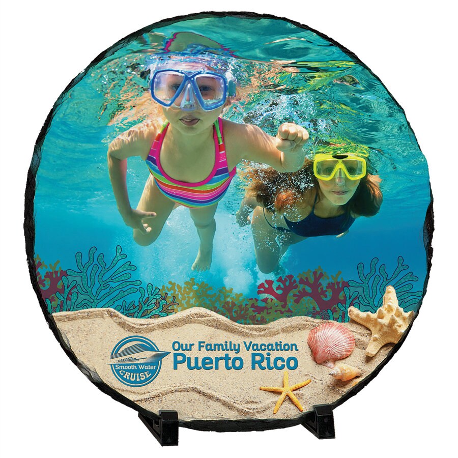 Slate photo! Printed rock shows off your cherished photos!